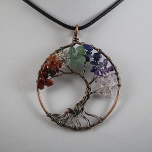 7 Chakra Tree of Life Pendant
